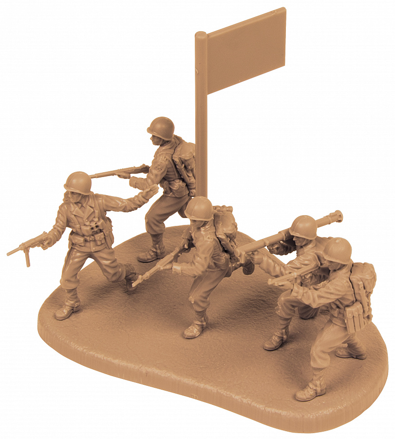 1/72 American Infantry 1941-1945 Zvezda in plastica da colorare 